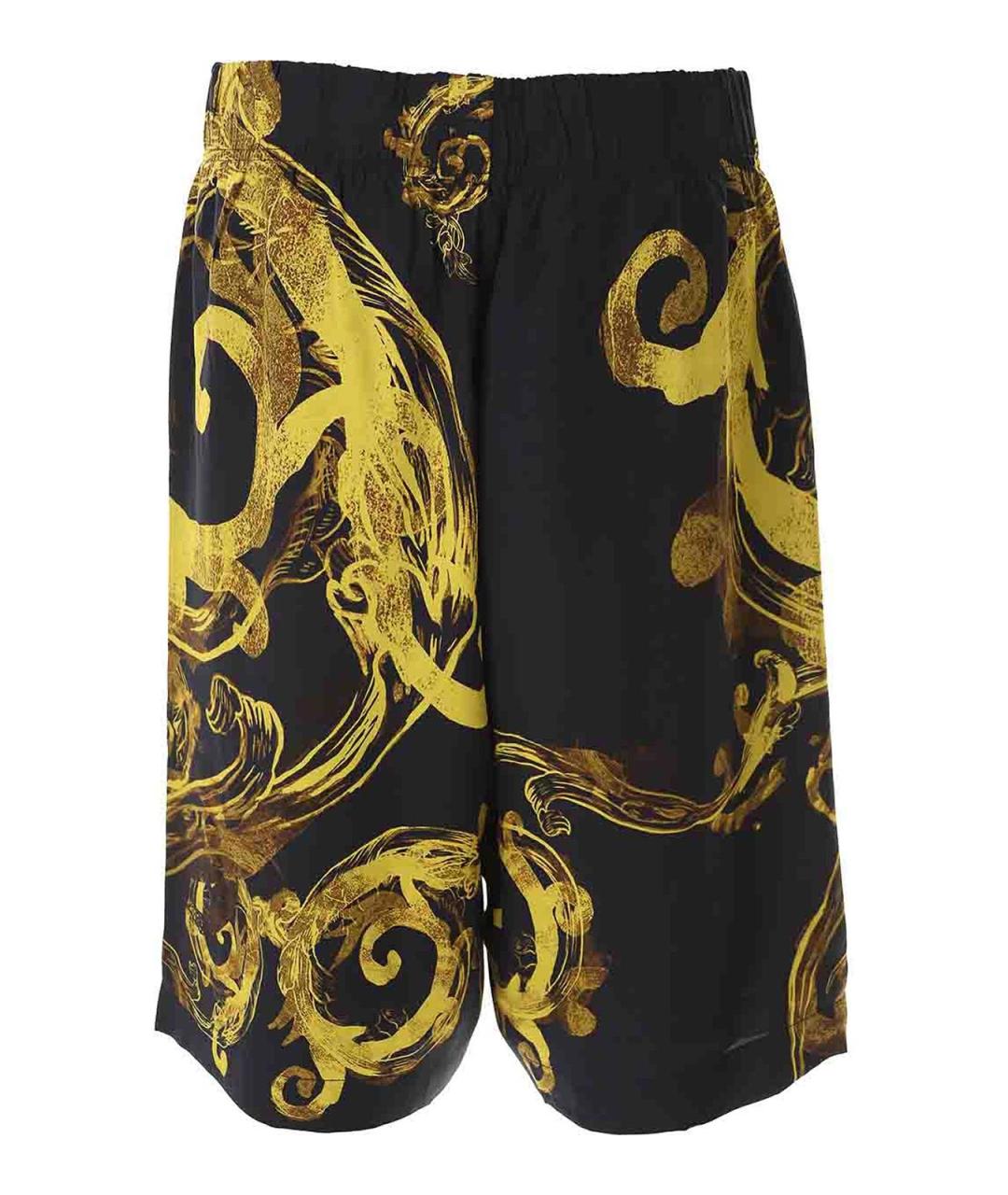 VERSACE JEANS COUTURE Черные вискозные шорты, фото 2