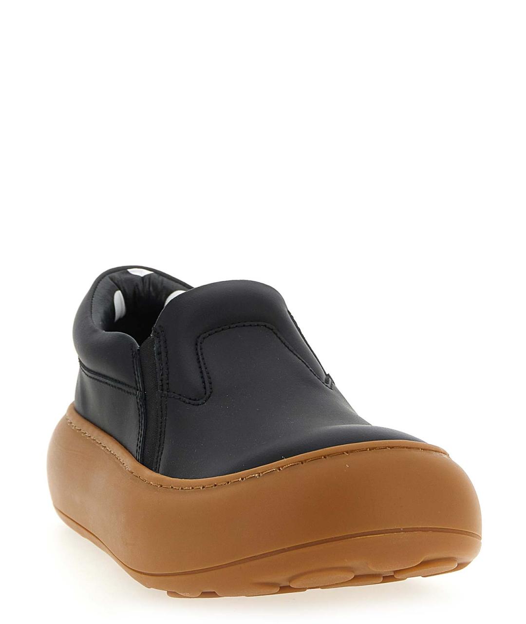 MOSCHINO Черные кожаные слипоны, фото 2