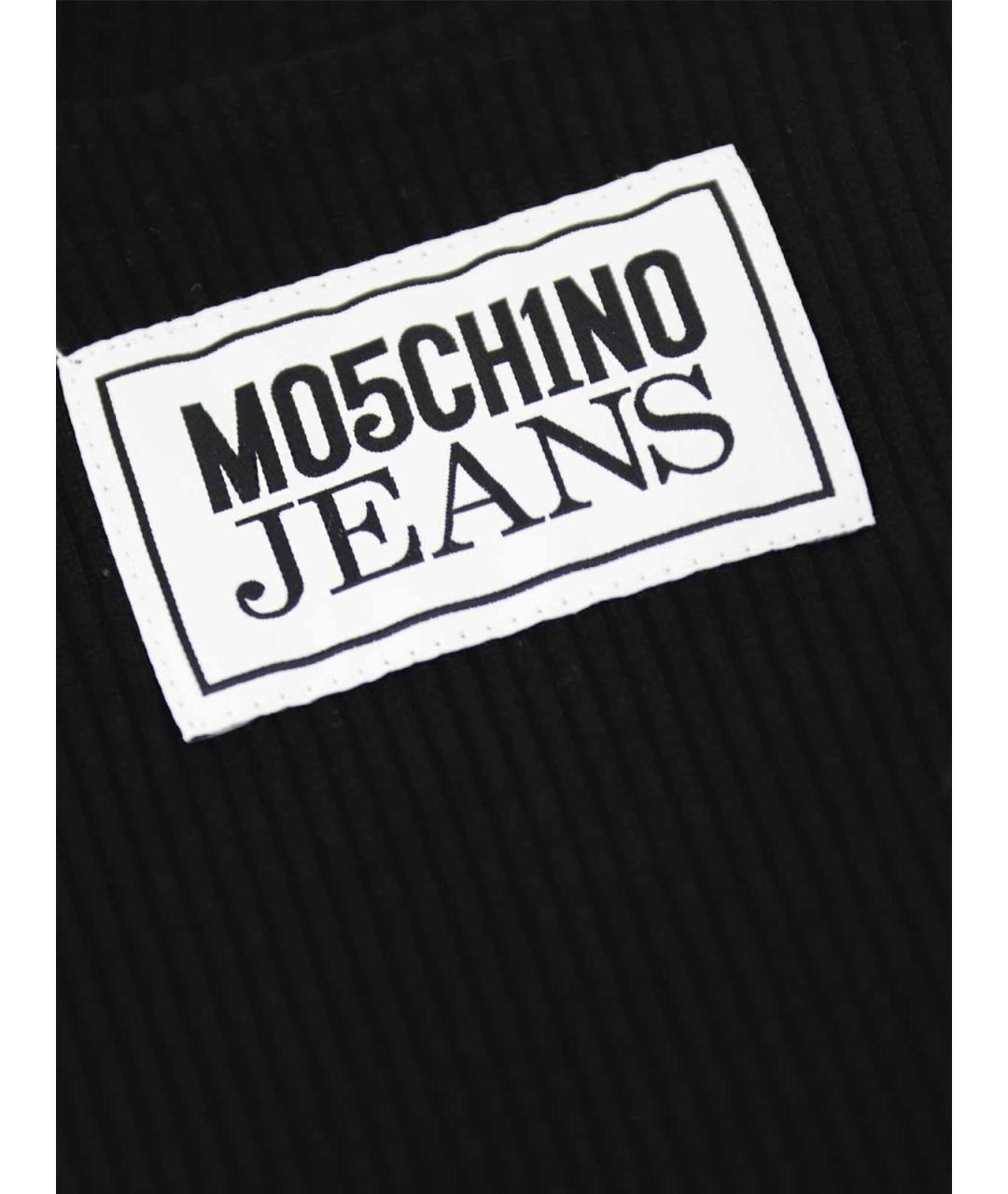 MOSCHINO JEANS Черная футболка, фото 5