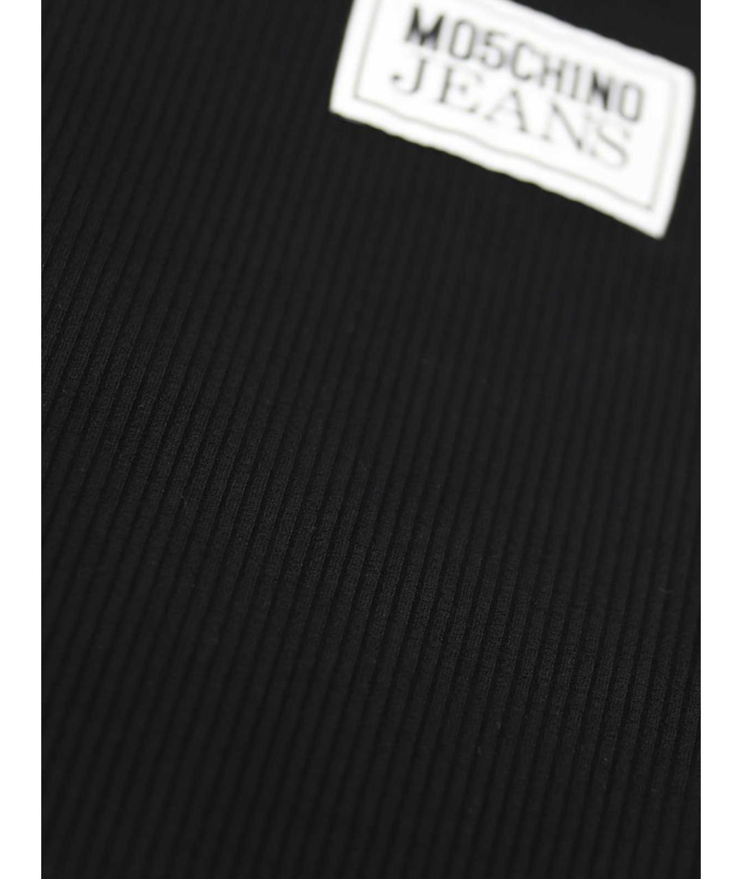 MOSCHINO JEANS Черная футболка, фото 4