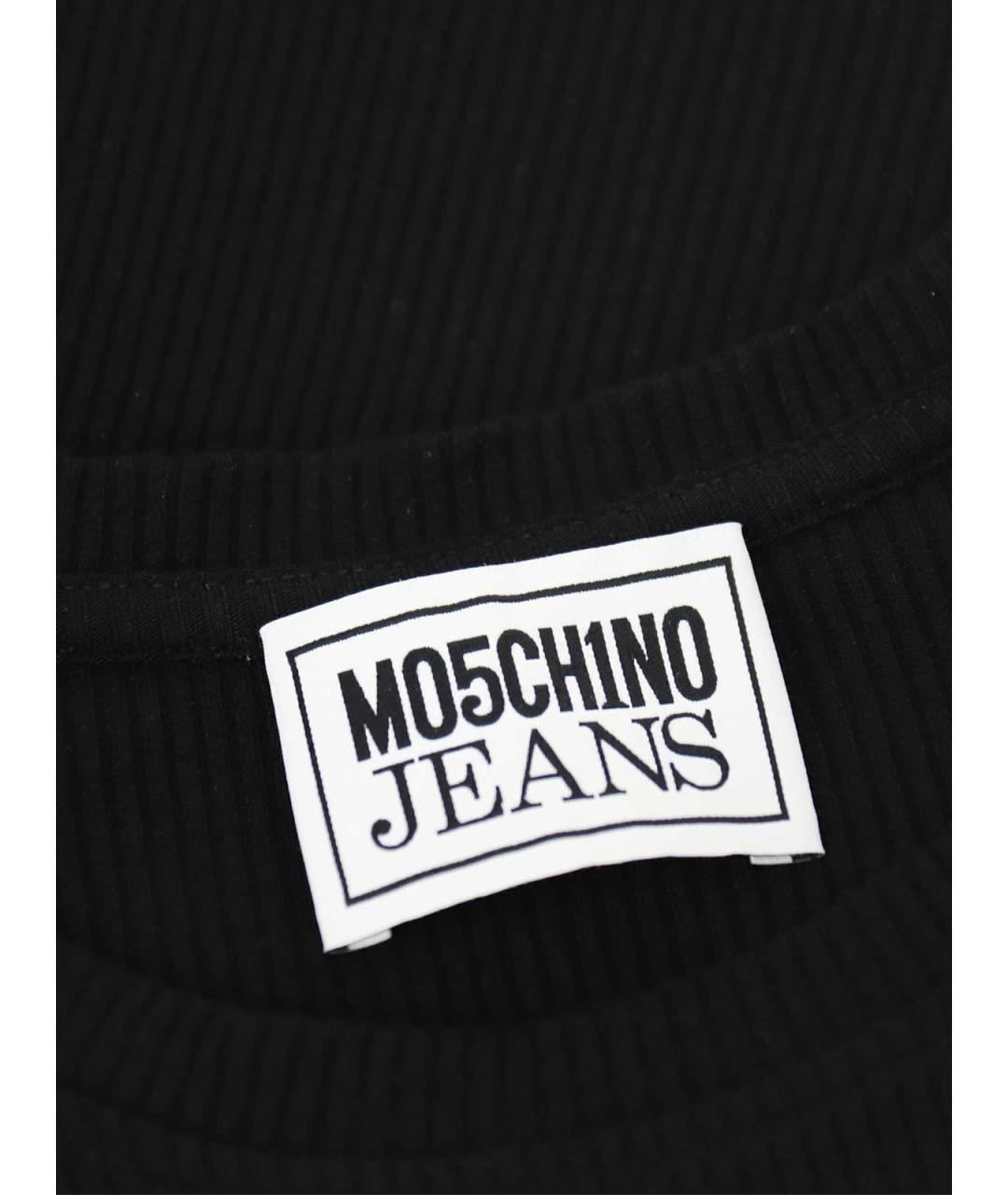MOSCHINO JEANS Черная футболка, фото 3