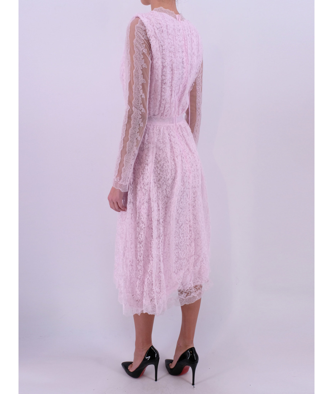 ERMANNO SCERVINO Розовое полиэстеровое повседневное платье, фото 3