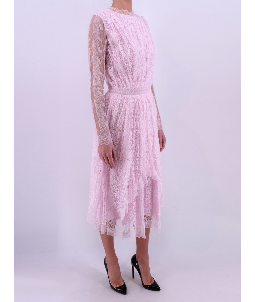 ERMANNO SCERVINO Розовое полиэстеровое повседневное платье, фото 2