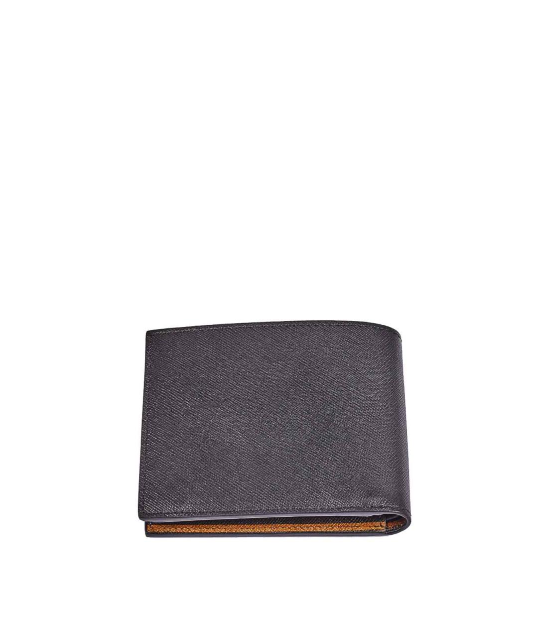 PAUL SMITH Черный кожаный кошелек, фото 2