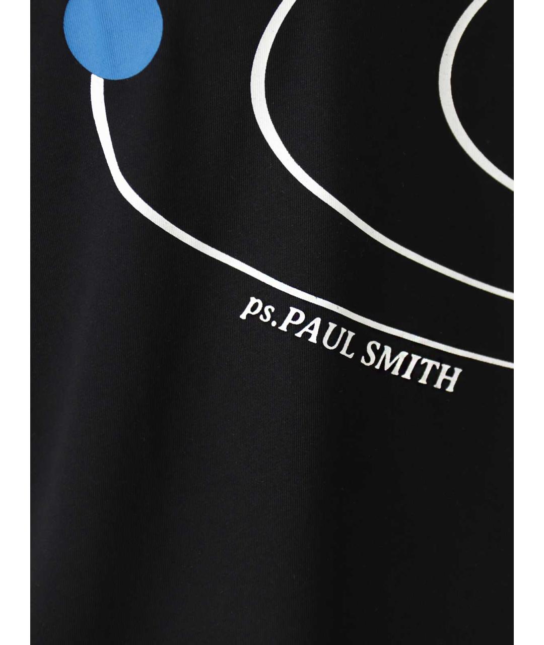 PS BY PAUL SMITH Черная хлопковая футболка, фото 3