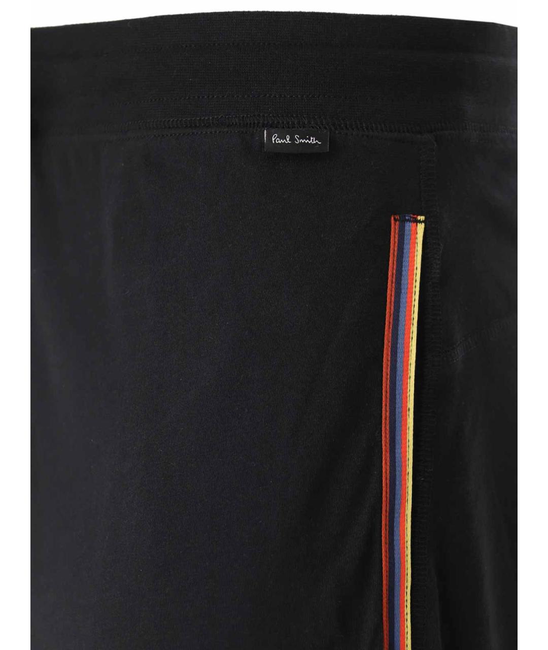 PAUL SMITH Черные хлопковые повседневные брюки, фото 3