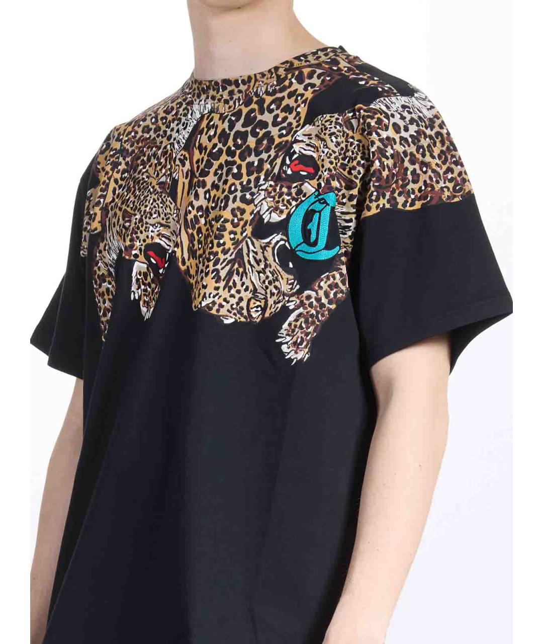JUST CAVALLI Черная хлопковая футболка, фото 5