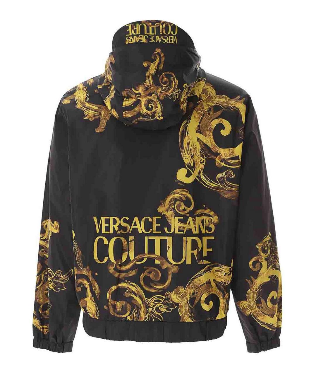 VERSACE JEANS COUTURE Черная полиэстеровая куртка, фото 2