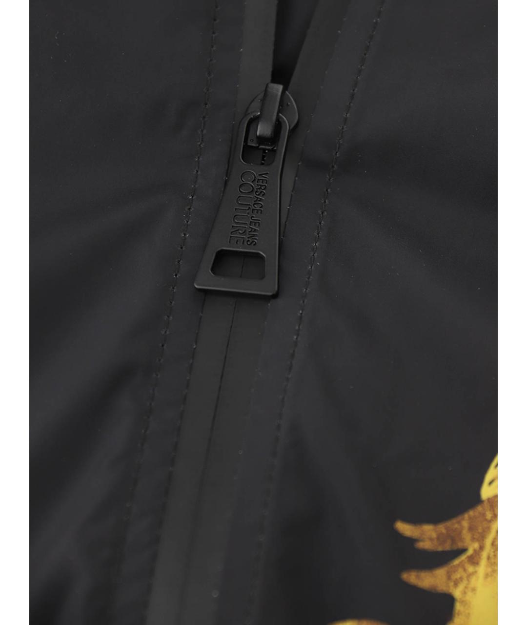VERSACE JEANS COUTURE Черная полиэстеровая куртка, фото 6
