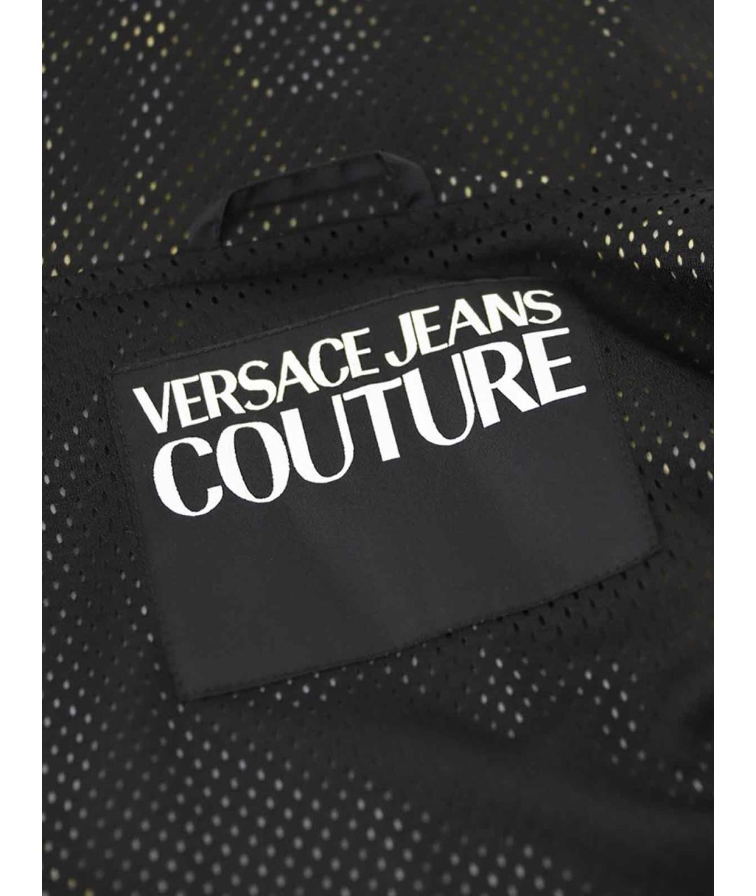 VERSACE JEANS COUTURE Черная полиэстеровая куртка, фото 5