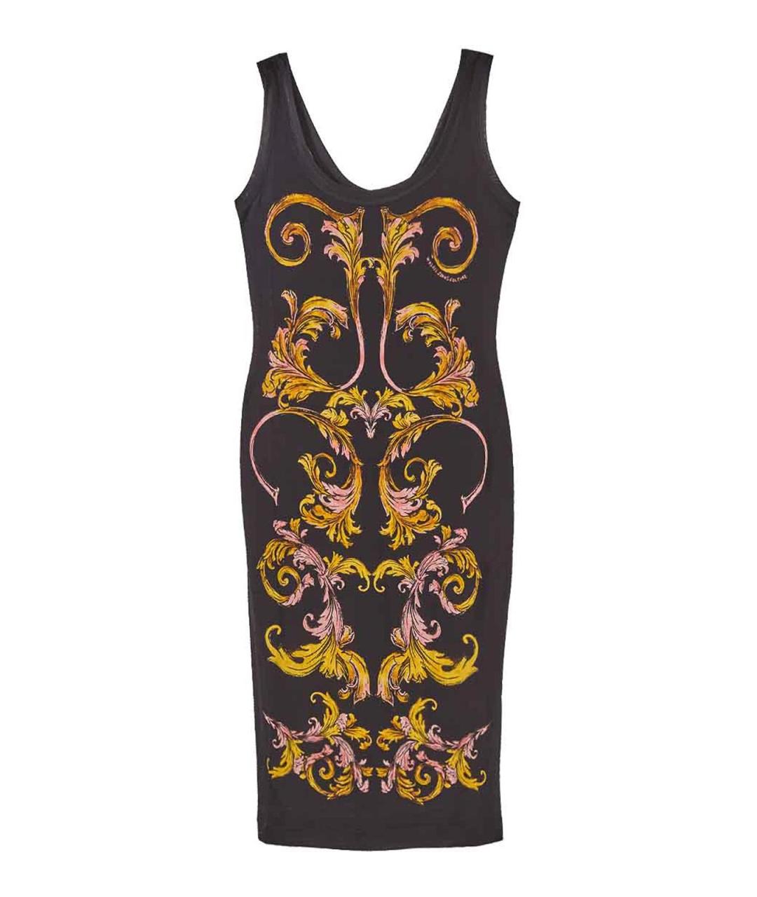 VERSACE JEANS COUTURE Черное вискозное повседневное платье, фото 1