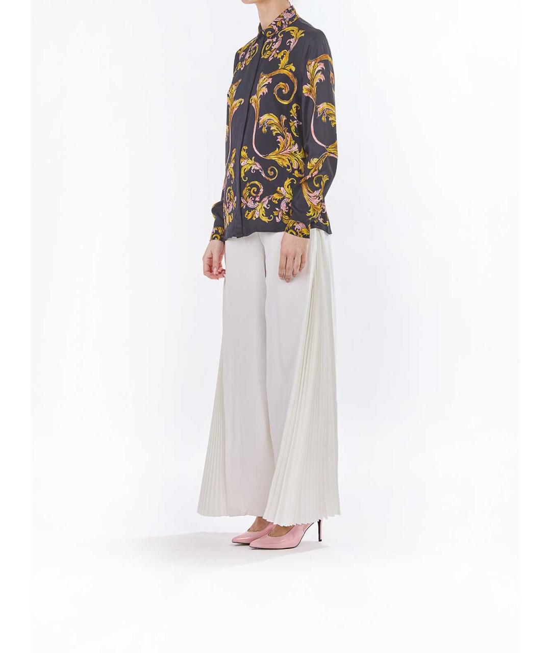 VERSACE JEANS COUTURE Черная вискозная рубашка, фото 3