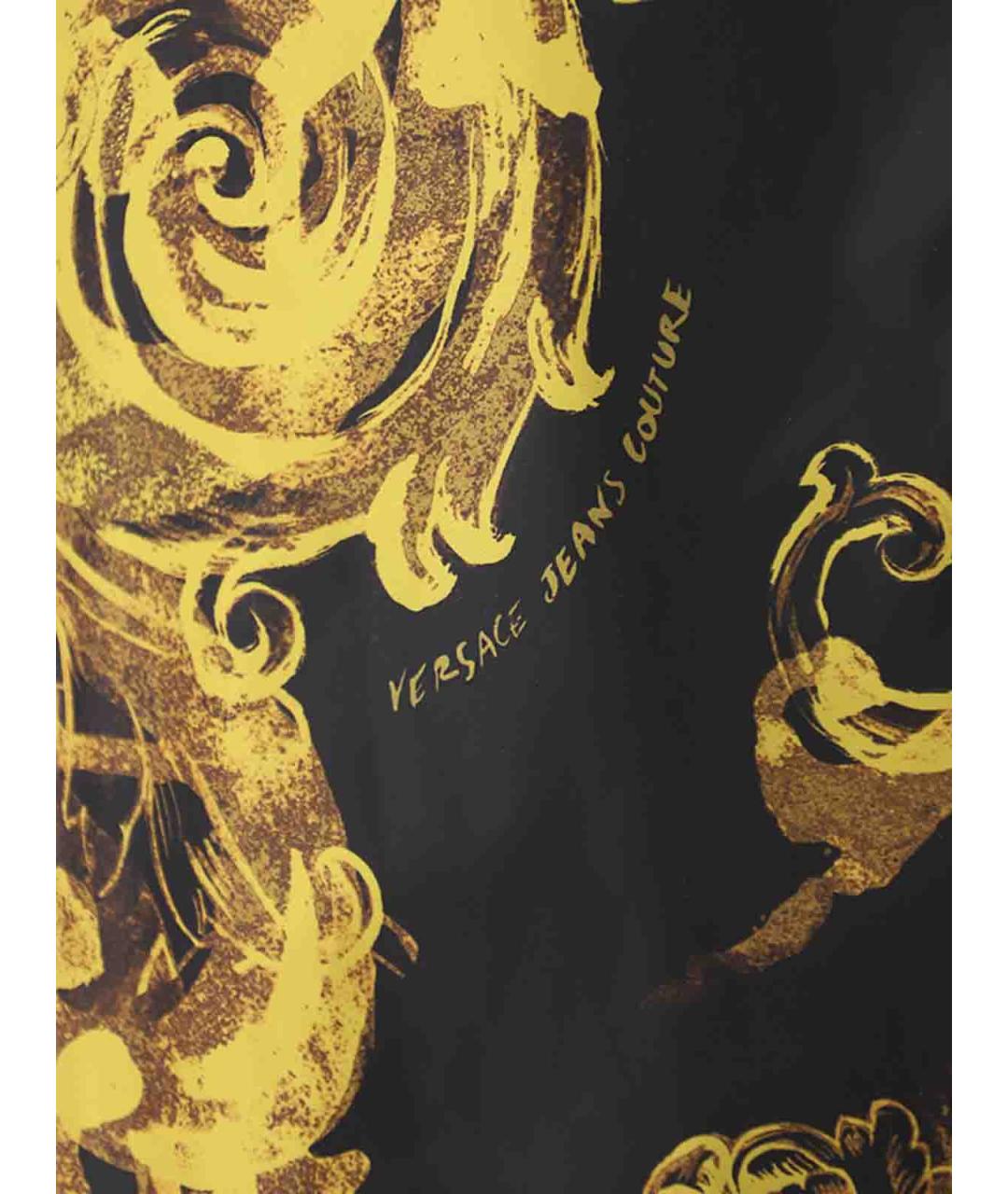 VERSACE JEANS COUTURE Черные полиэстеровые шорты, фото 3