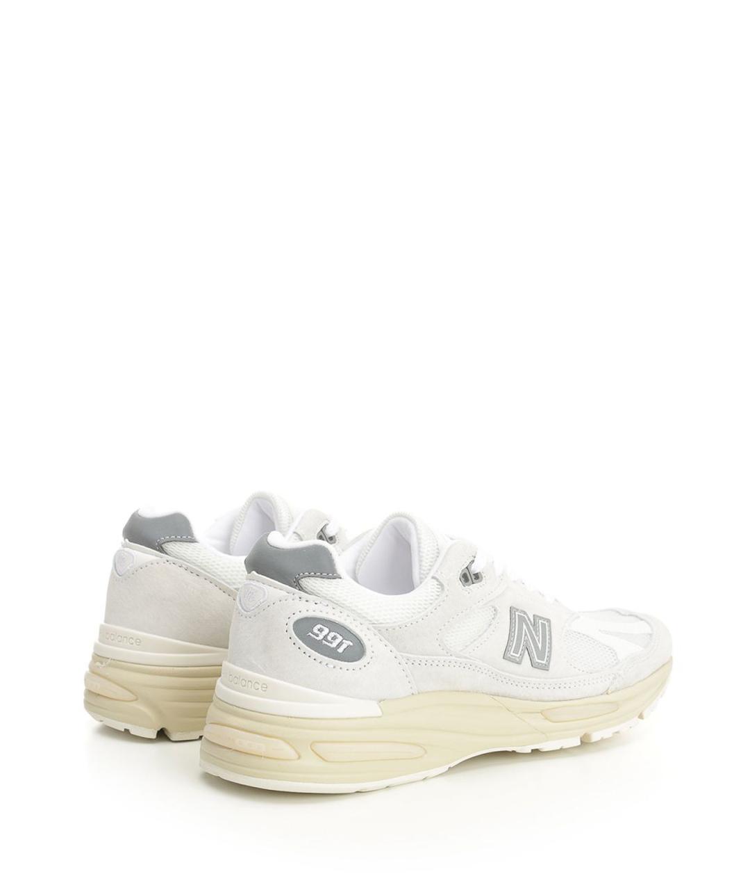 NEW BALANCE Белые текстильные кроссовки, фото 3