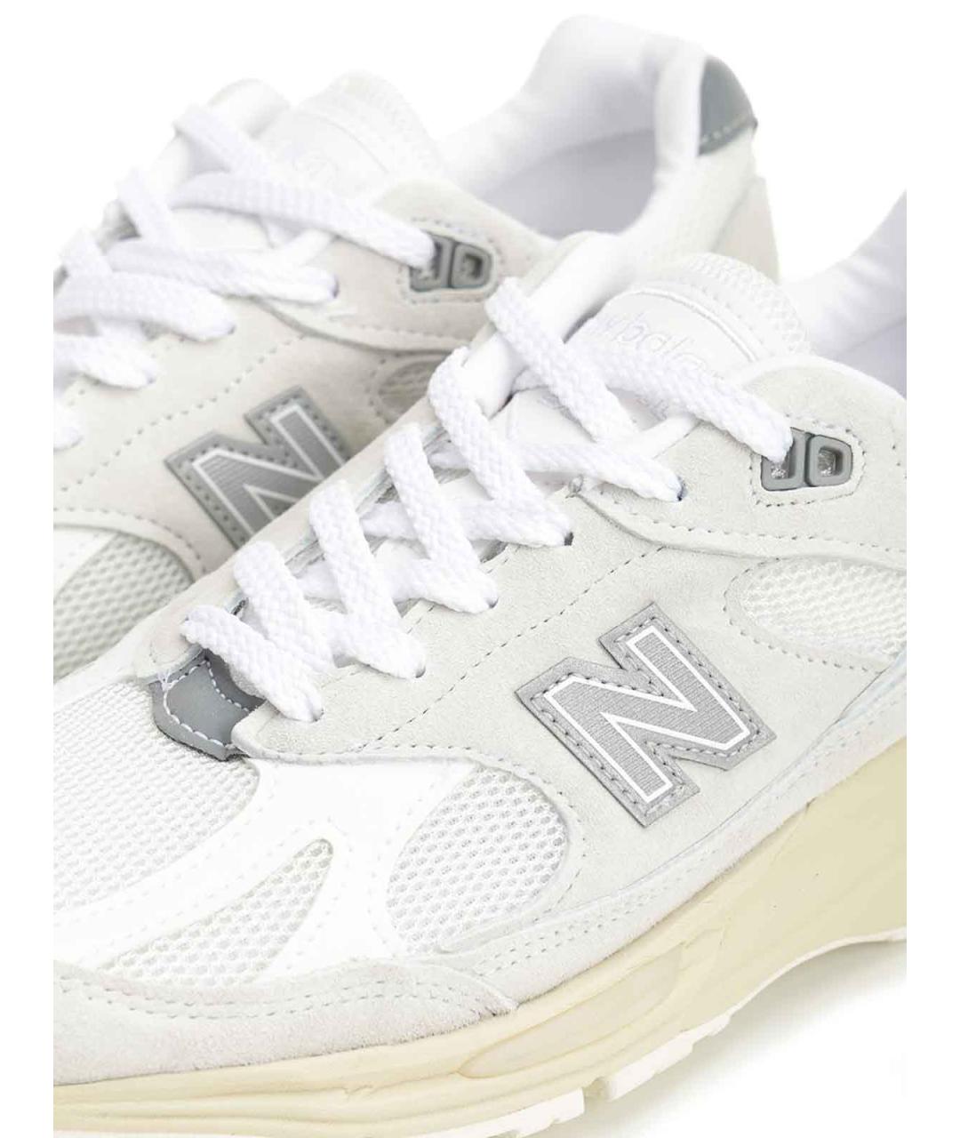 NEW BALANCE Белые текстильные кроссовки, фото 6