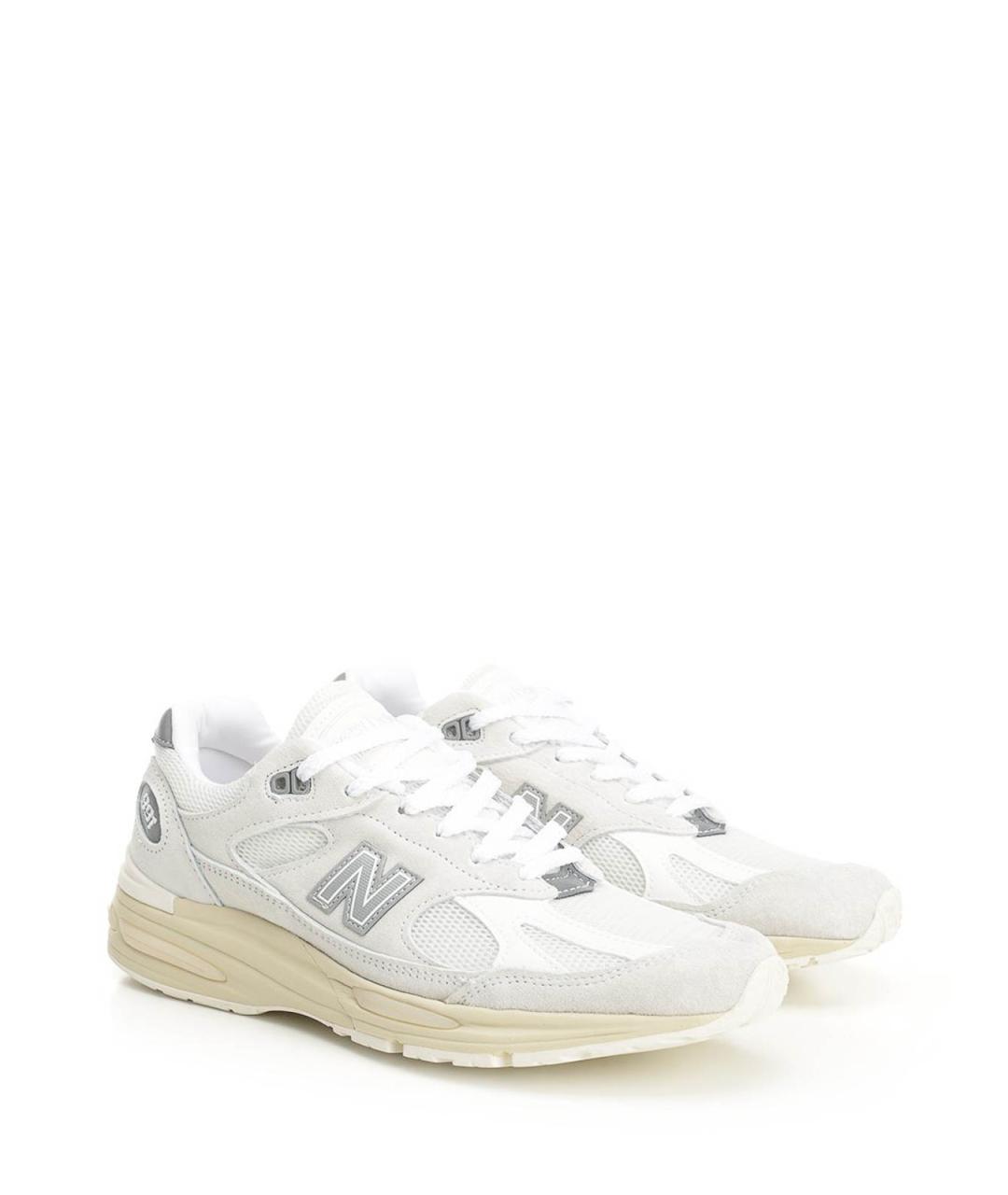 NEW BALANCE Белые текстильные кроссовки, фото 2