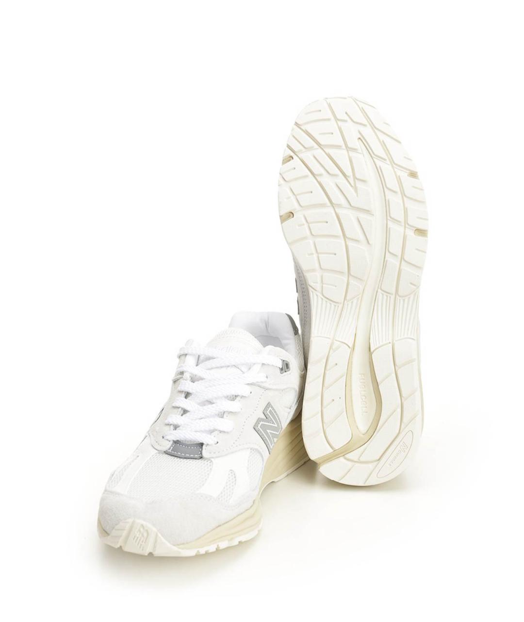 NEW BALANCE Белые текстильные кроссовки, фото 5