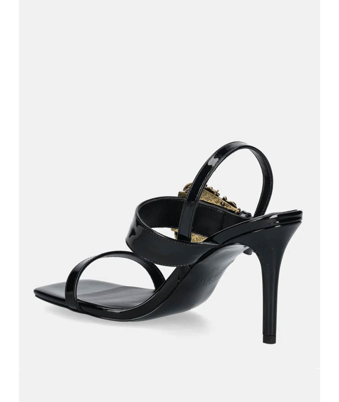 VERSACE JEANS COUTURE Черные сандалии, фото 3