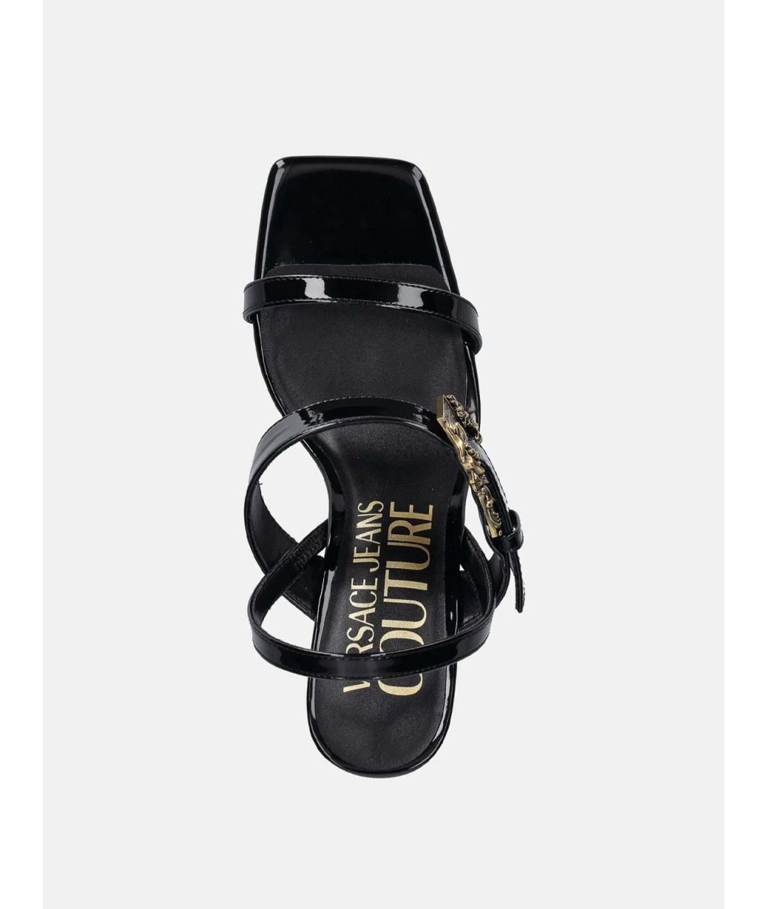 VERSACE JEANS COUTURE Черные сандалии, фото 4