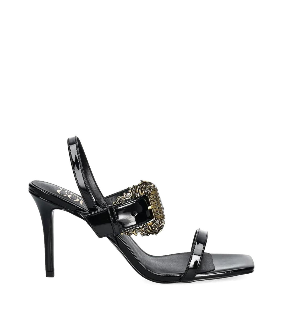 VERSACE JEANS COUTURE Черные сандалии, фото 1