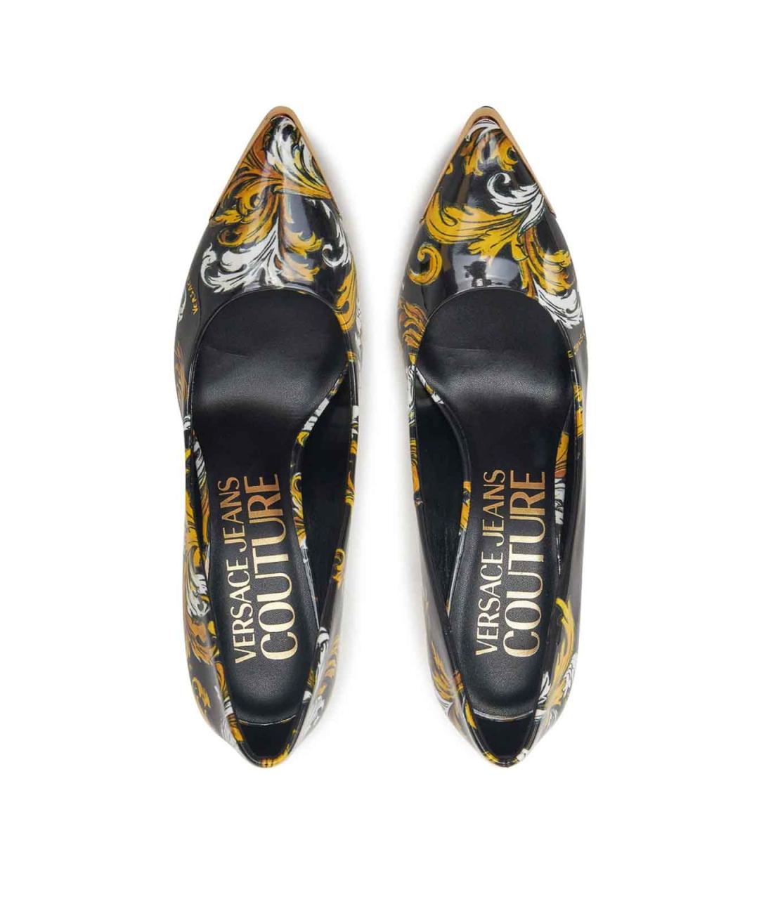 VERSACE JEANS COUTURE Черные туфли, фото 4