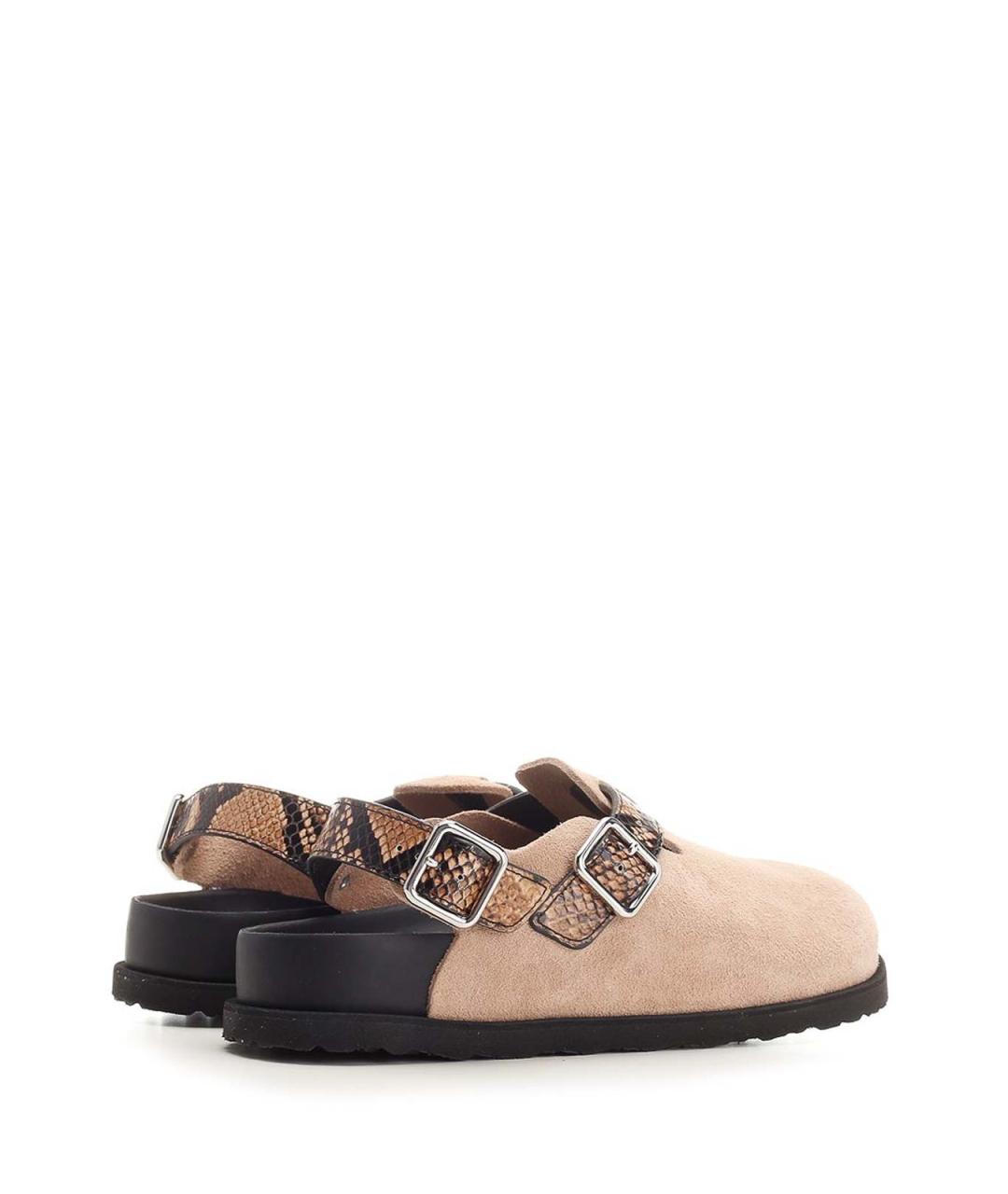 BIRKENSTOCK Бежевые замшевые сандалии, фото 3
