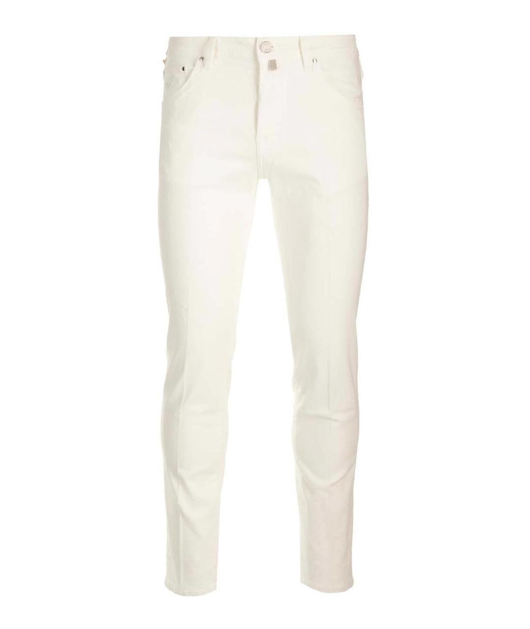 JACOB COHEN Белые хлопковые повседневные брюки, фото 1