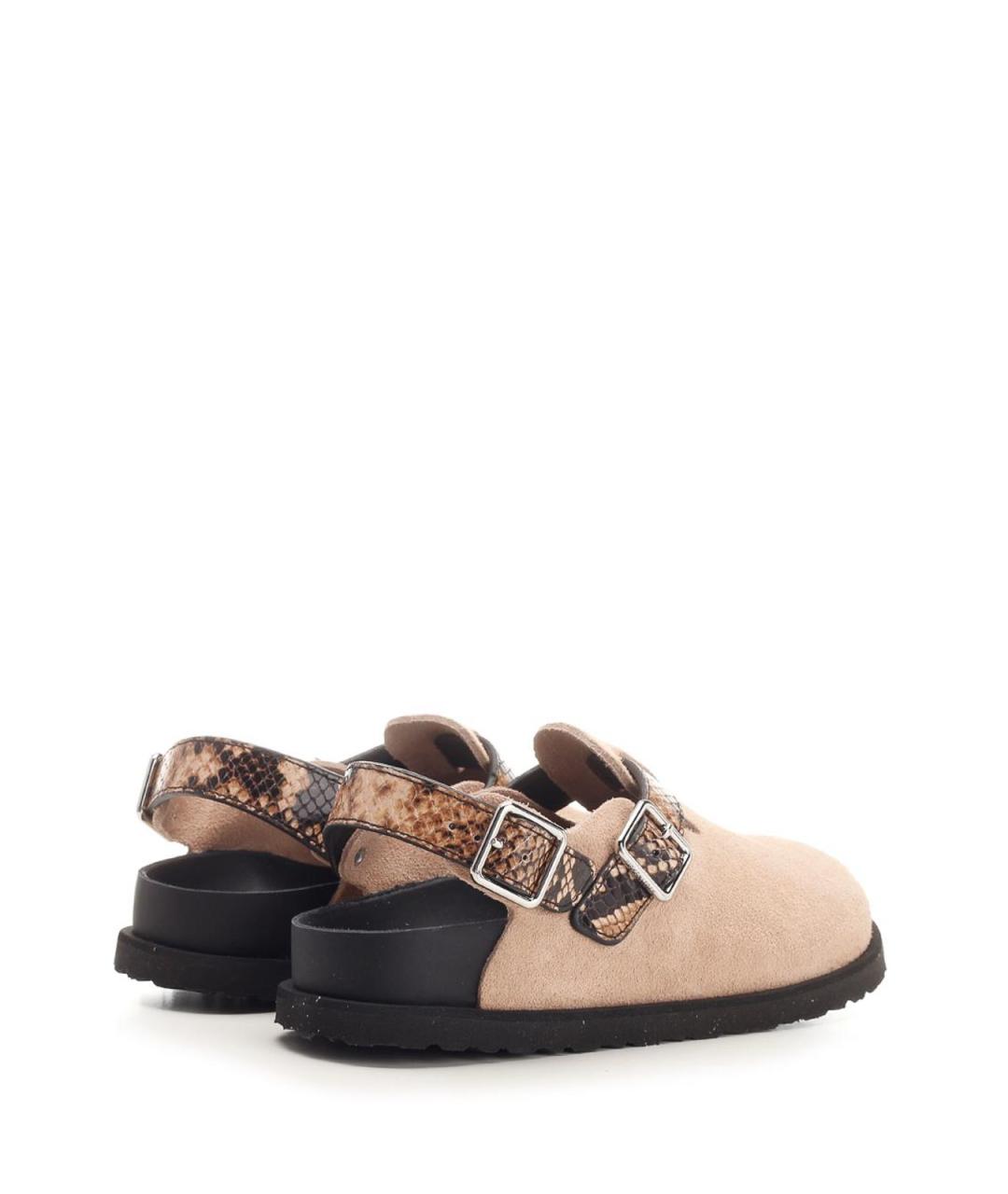 BIRKENSTOCK Бежевые замшевые мюли, фото 3