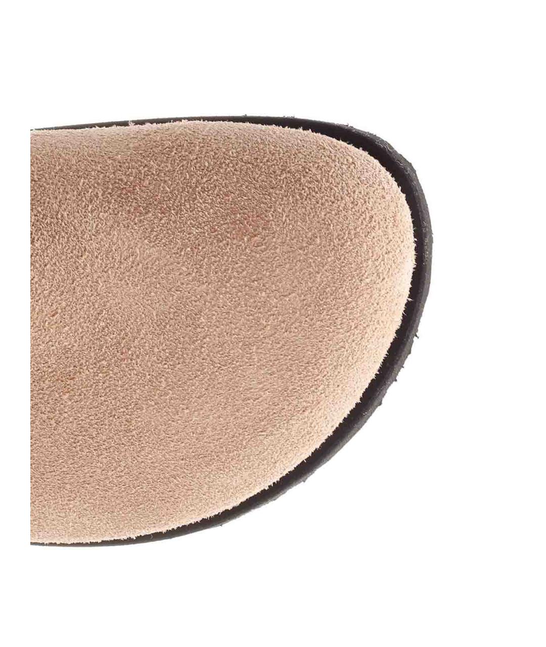 BIRKENSTOCK Бежевые замшевые мюли, фото 4