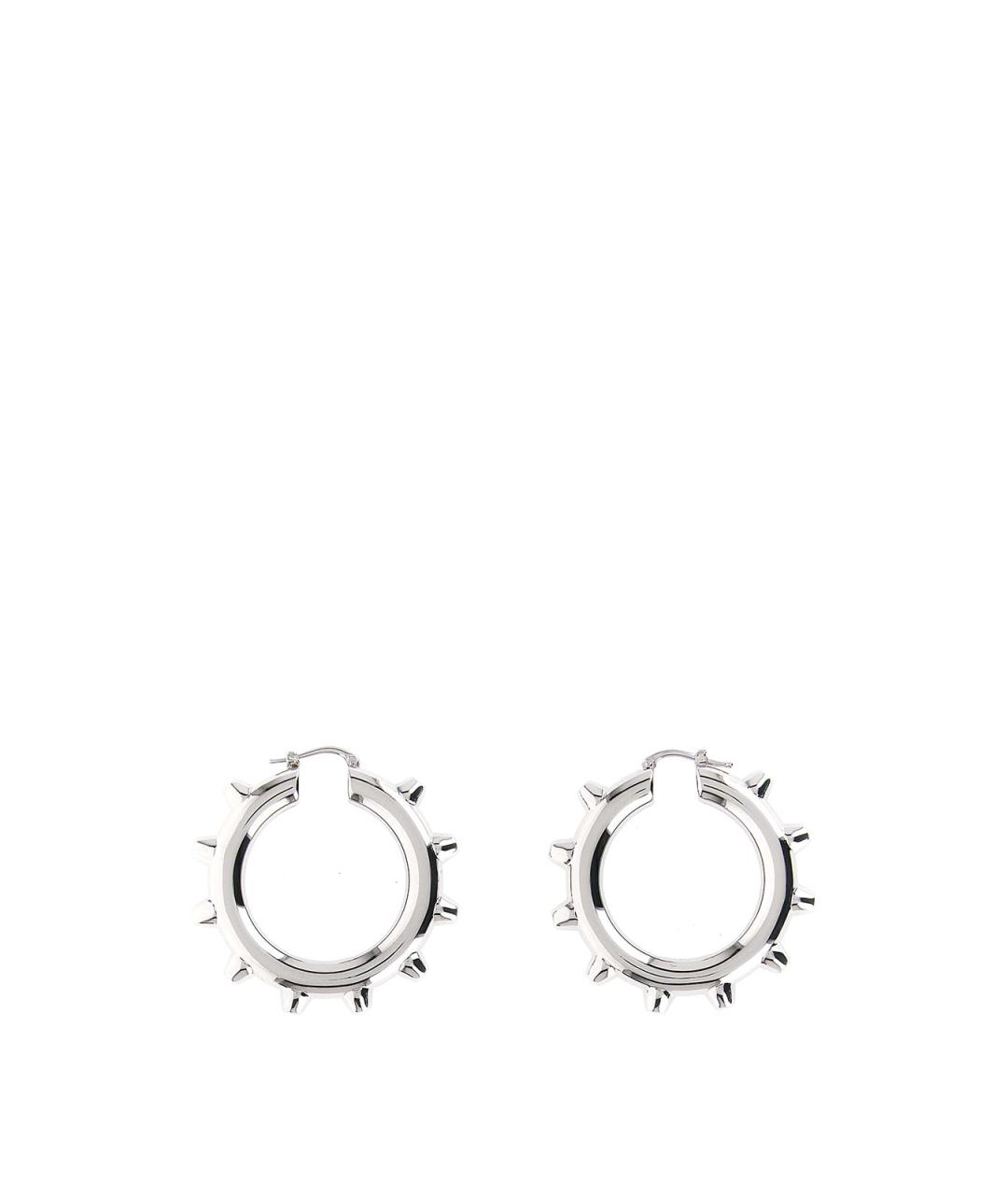 JIL SANDER Серебряные металлические серьги, фото 1