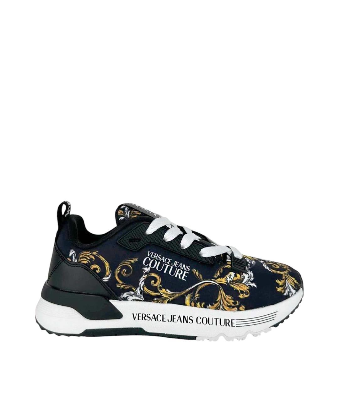 VERSACE JEANS COUTURE Черные кроссовки, фото 1