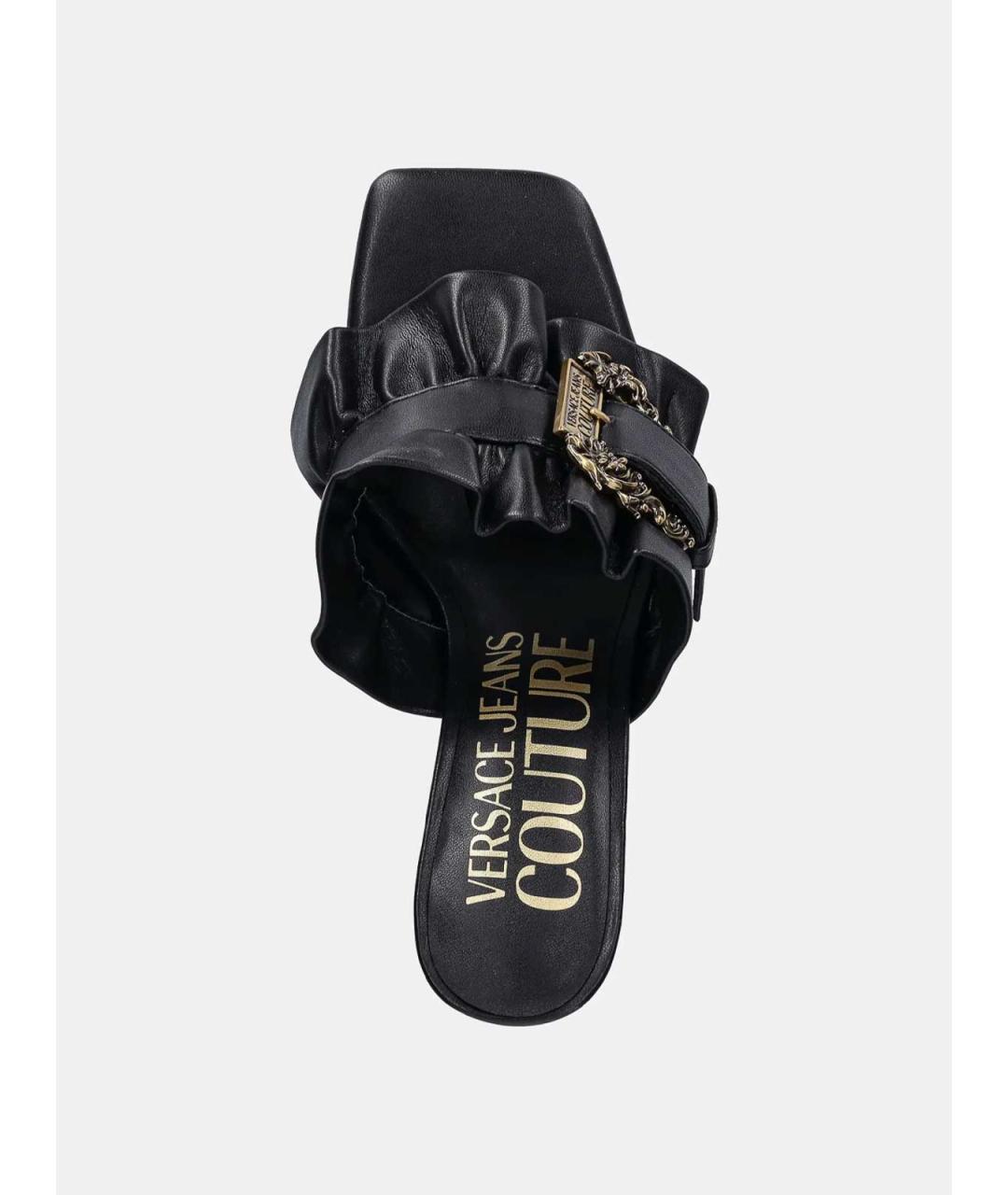 VERSACE JEANS COUTURE Черные мюли, фото 4