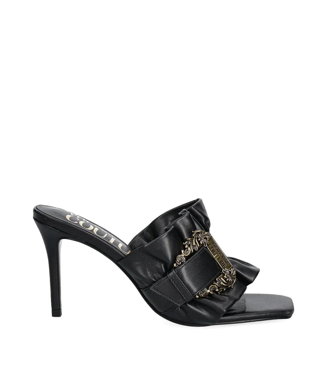 VERSACE JEANS COUTURE Черные мюли, фото 1