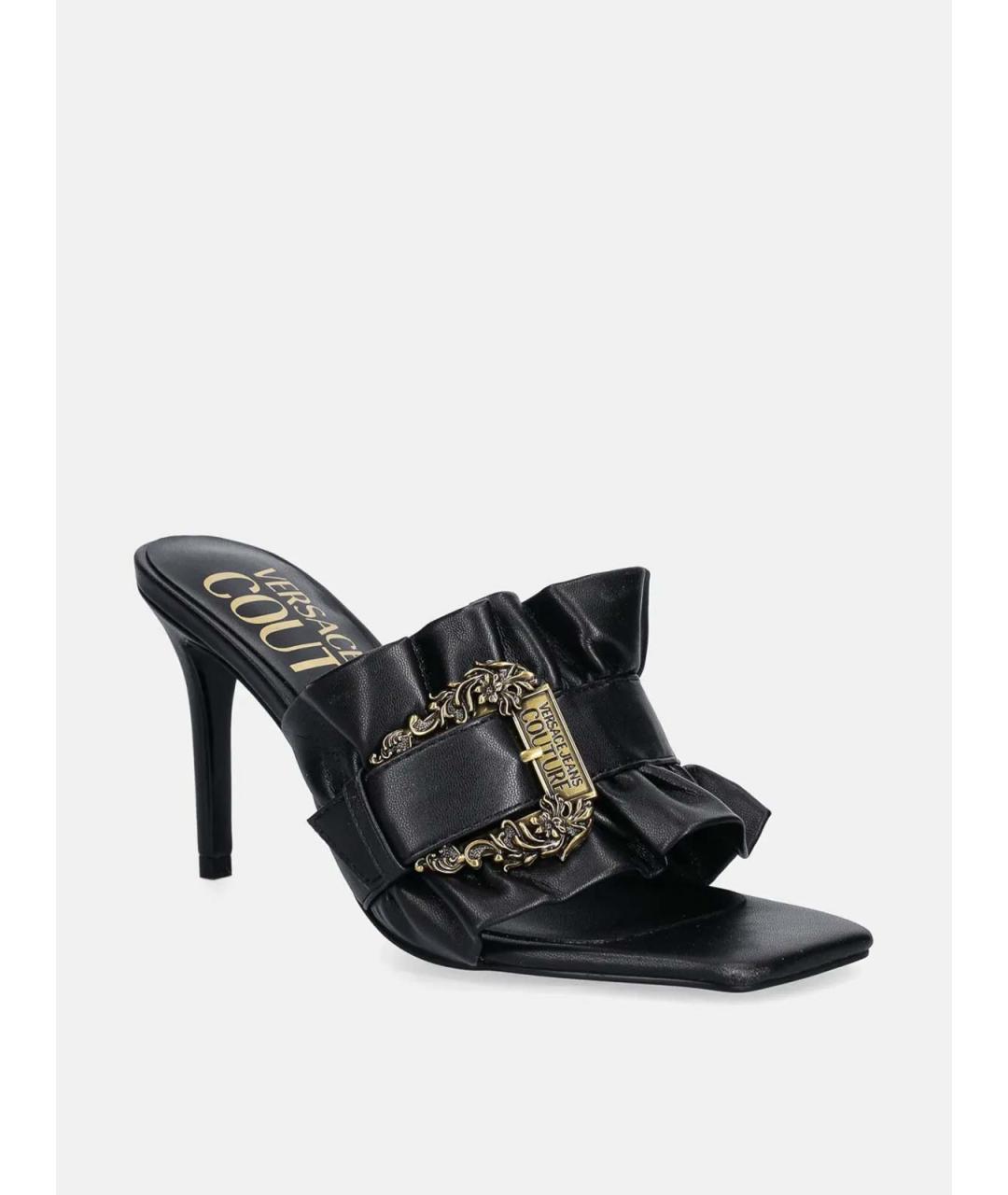 VERSACE JEANS COUTURE Черные мюли, фото 2