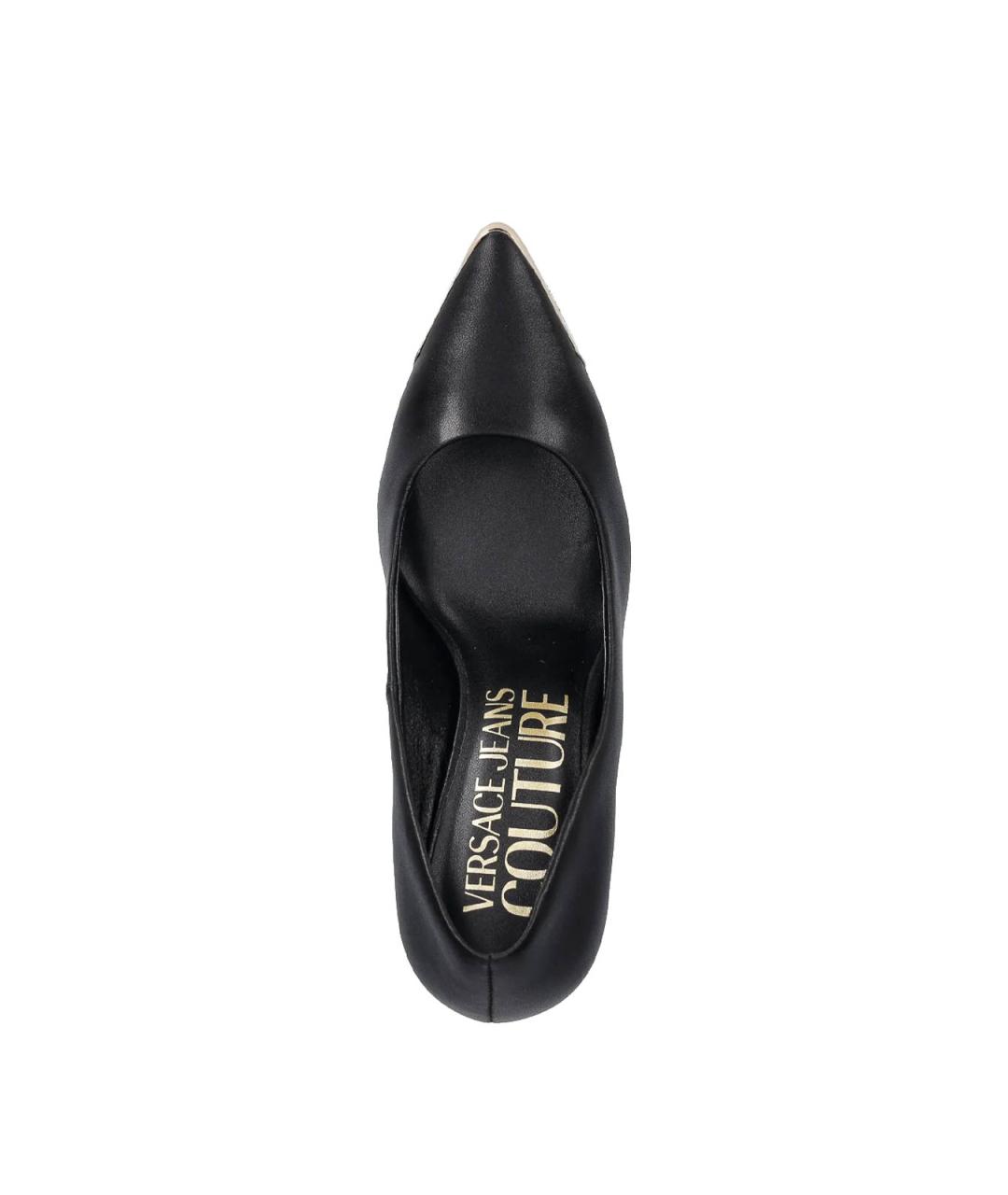 VERSACE JEANS COUTURE Черные кожаные туфли, фото 4