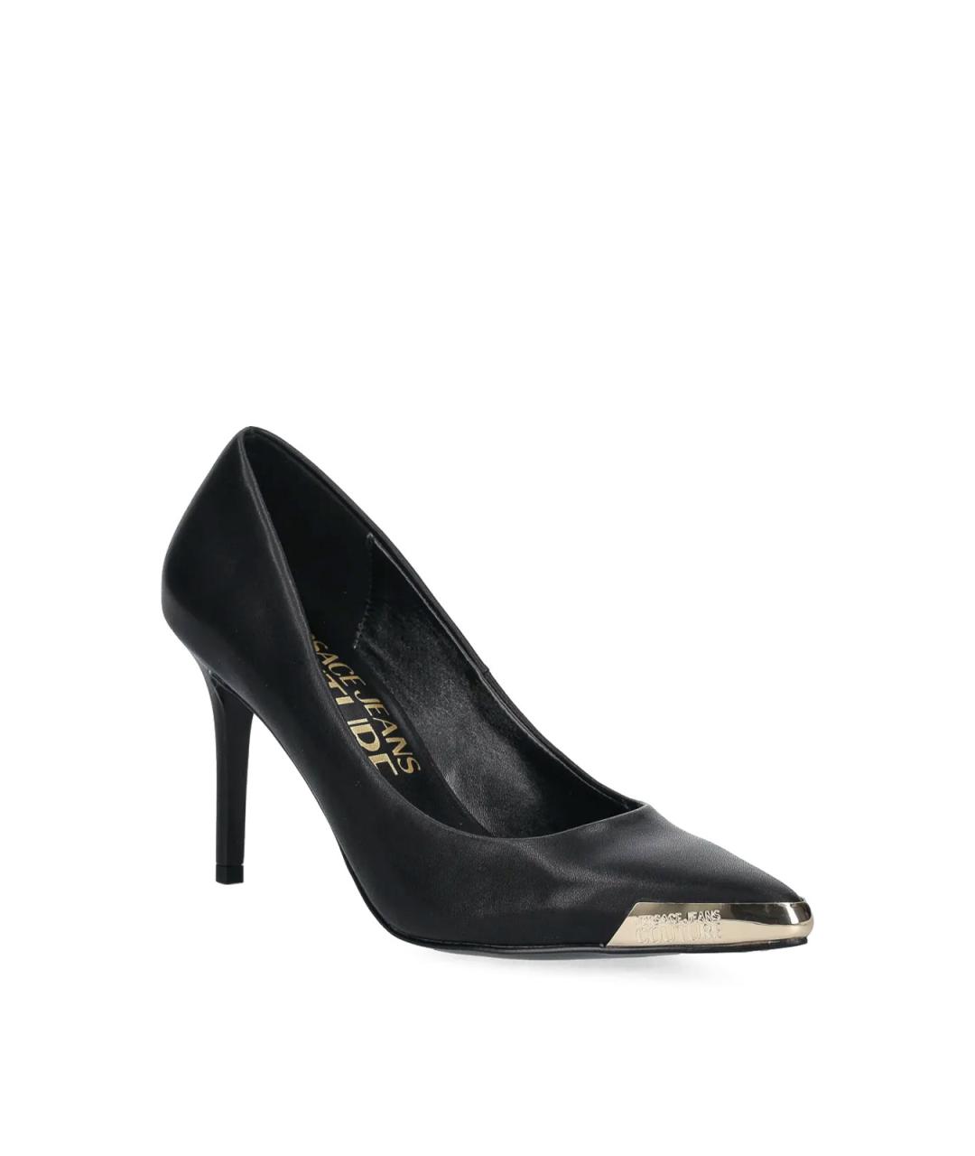 VERSACE JEANS COUTURE Черные кожаные туфли, фото 2