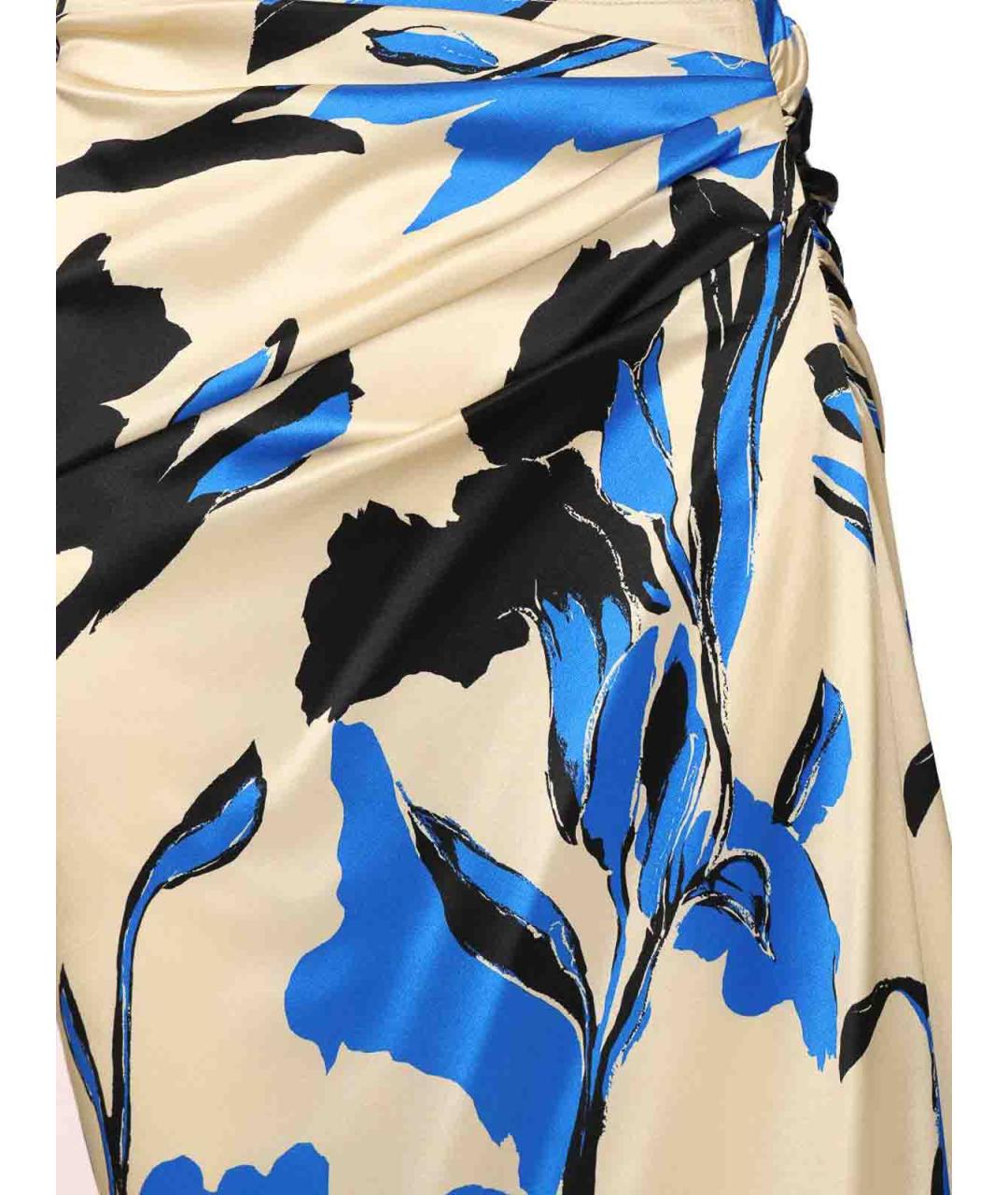 MAX MARA Мульти шелковая юбка миди, фото 4