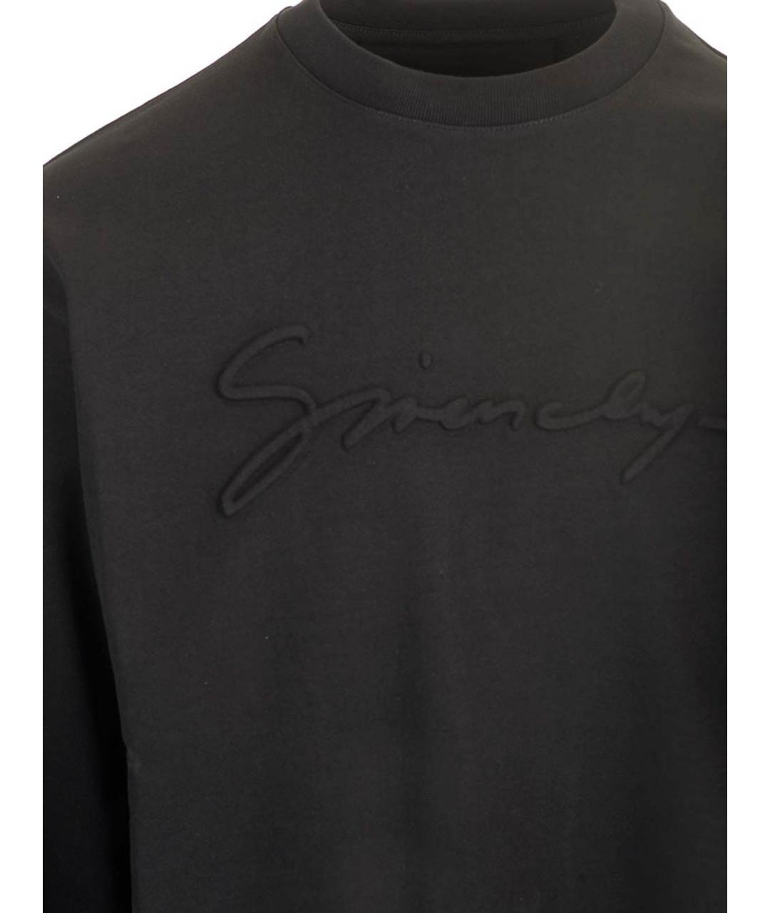 GIVENCHY Черная хлопковая футболка, фото 4