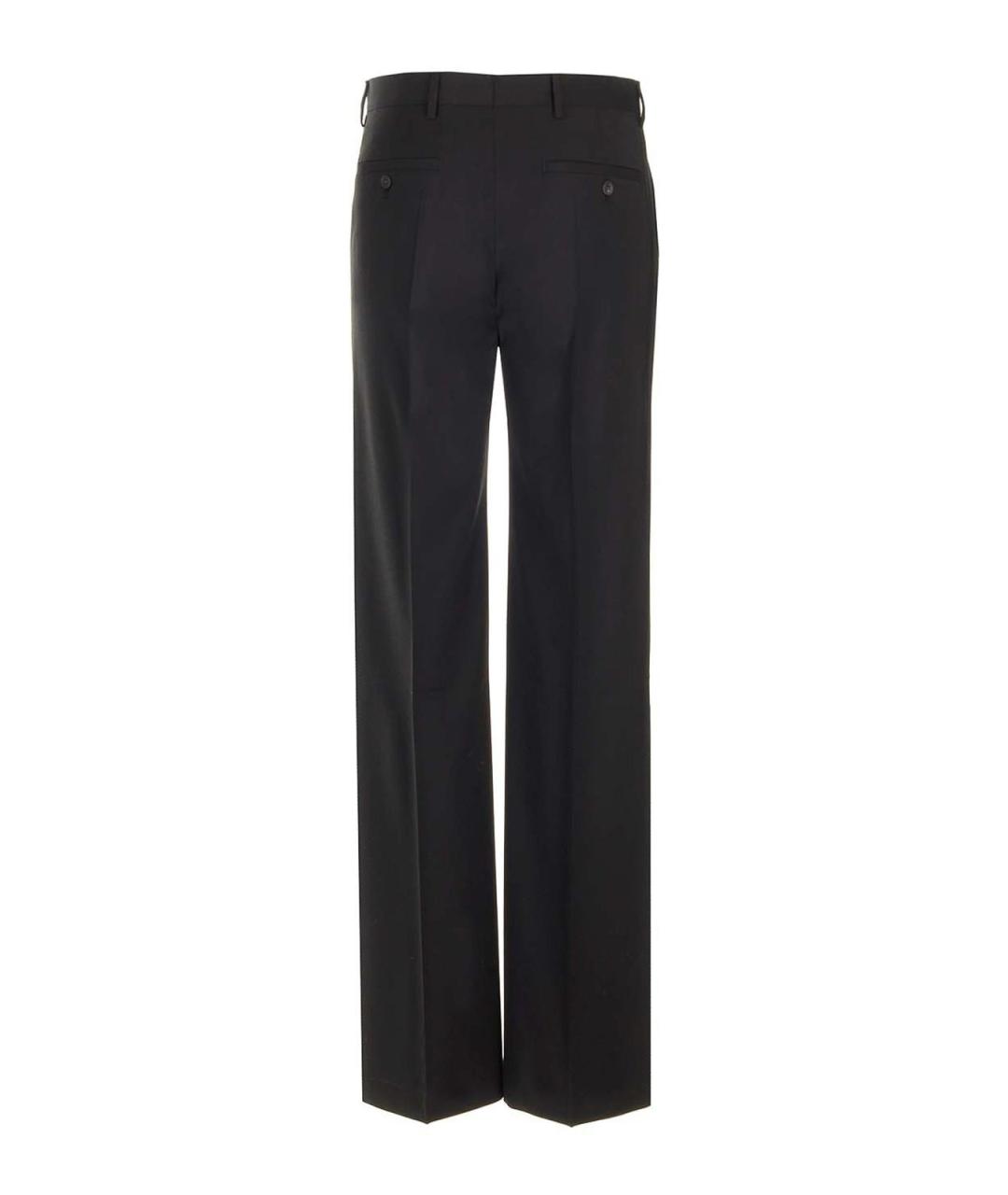 RICK OWENS Черные шерстяные прямые брюки, фото 2