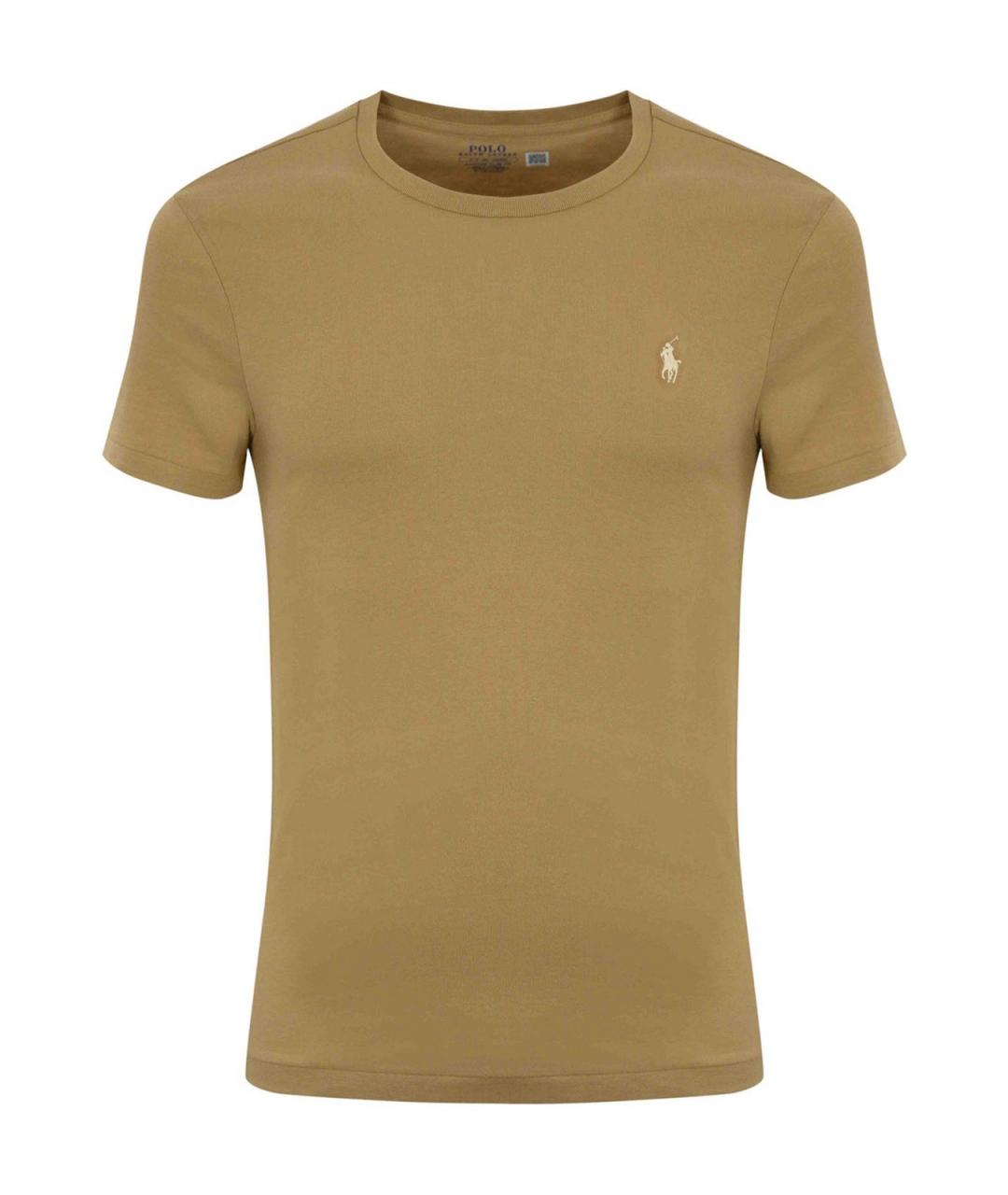POLO RALPH LAUREN Зеленая хлопковая футболка, фото 1