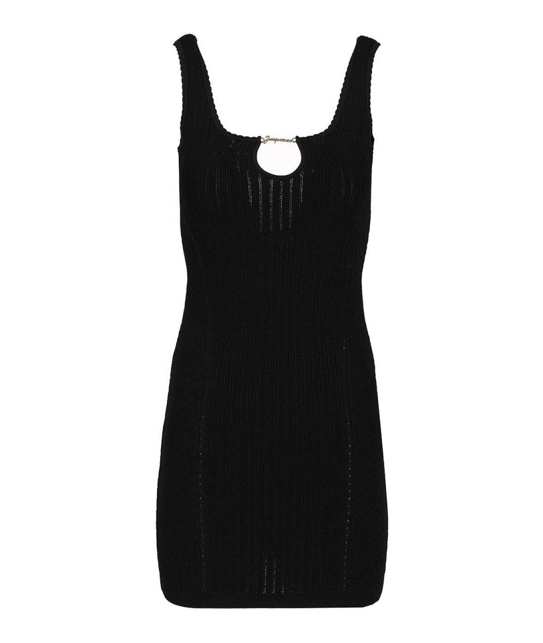 JACQUEMUS Черное вискозное повседневное платье, фото 1
