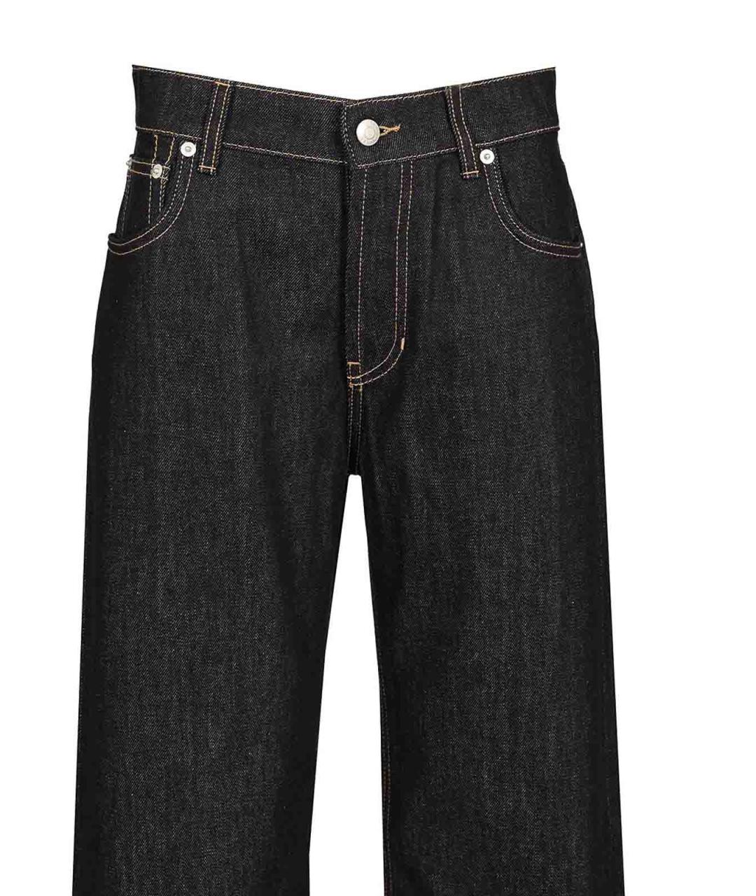 ALEXANDER MCQUEEN Синие хлопковые джинсы, фото 4