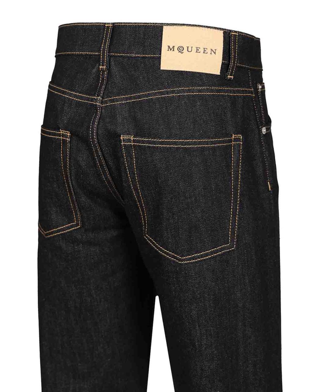 ALEXANDER MCQUEEN Синие хлопковые джинсы, фото 5