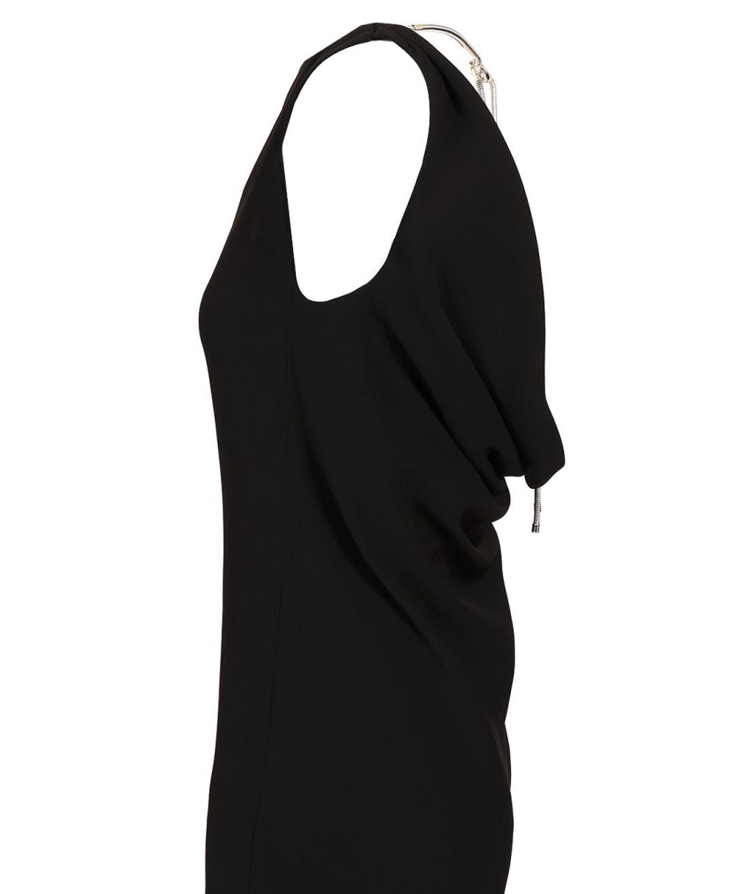 MAX MARA Черное полиэстеровое платье, фото 4