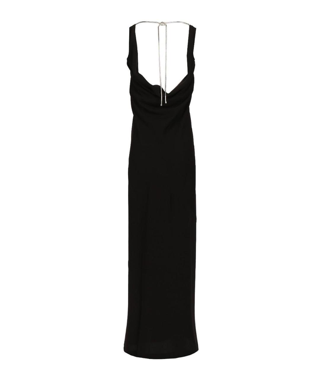 MAX MARA Черное полиэстеровое платье, фото 2