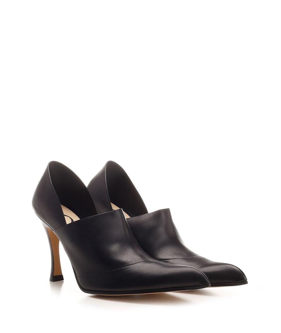 LOEWE Черные кожаные туфли, фото 2