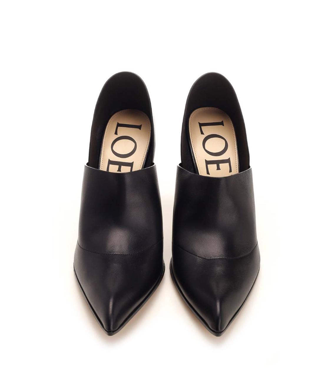 LOEWE Черные кожаные туфли, фото 5