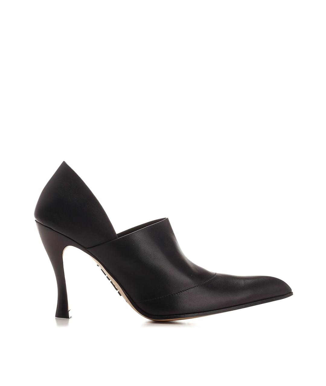 LOEWE Черные кожаные туфли, фото 1