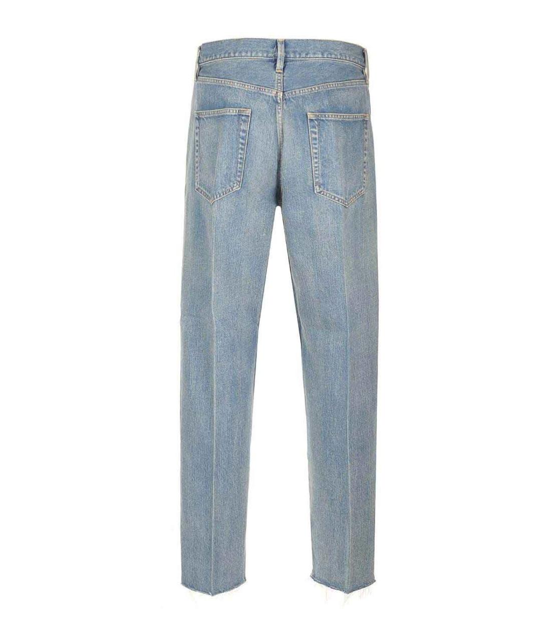 FEAR OF GOD Голубые хлопковые прямые джинсы, фото 2