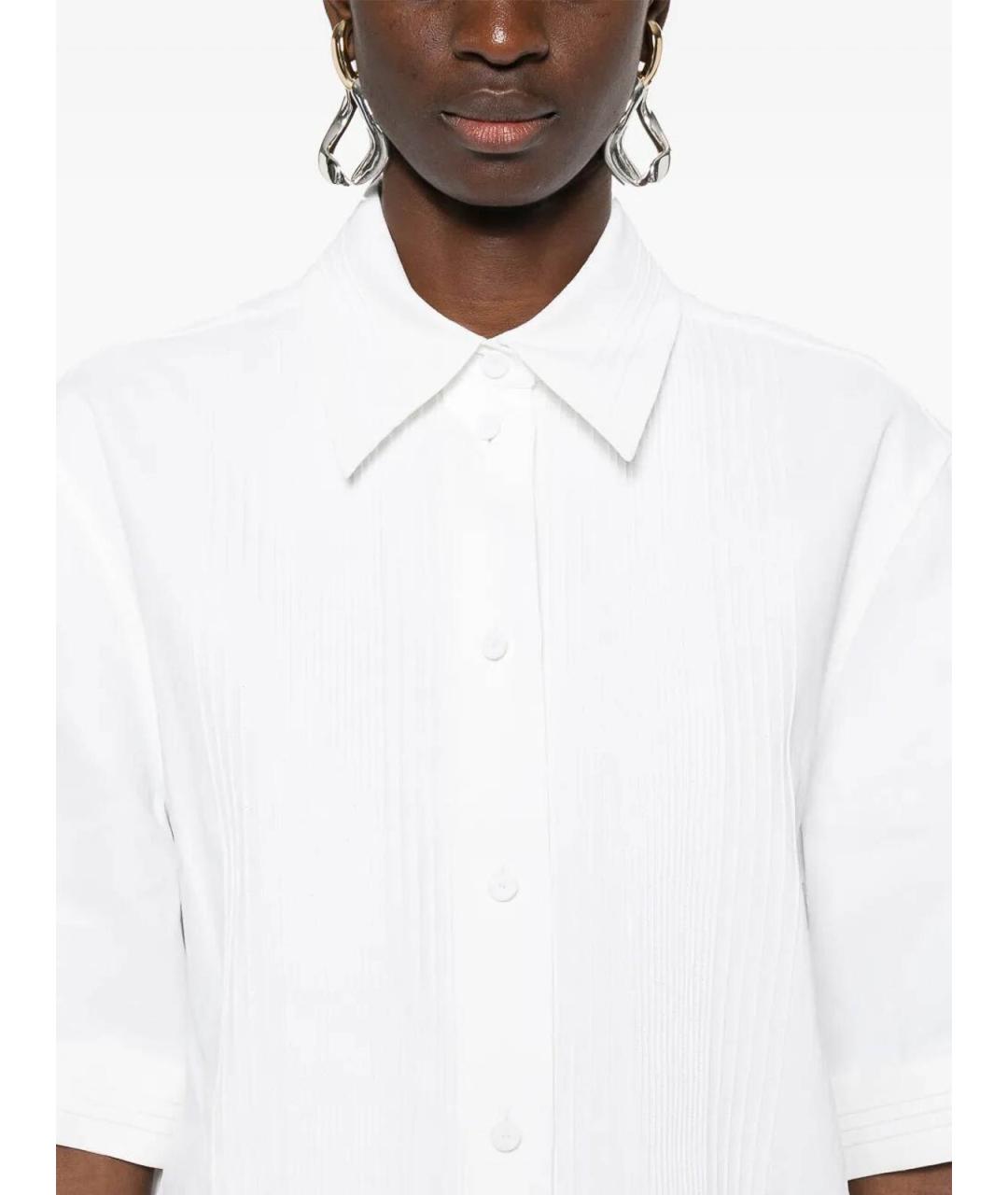 JIL SANDER Белая льняная рубашка, фото 4